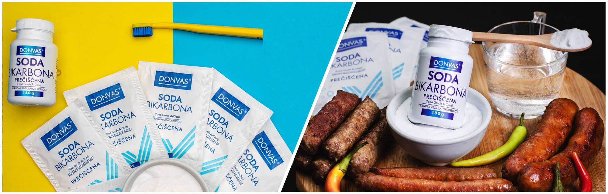 SODA BIKARBONA prečišćena DONVAS®, kesice 40x25g