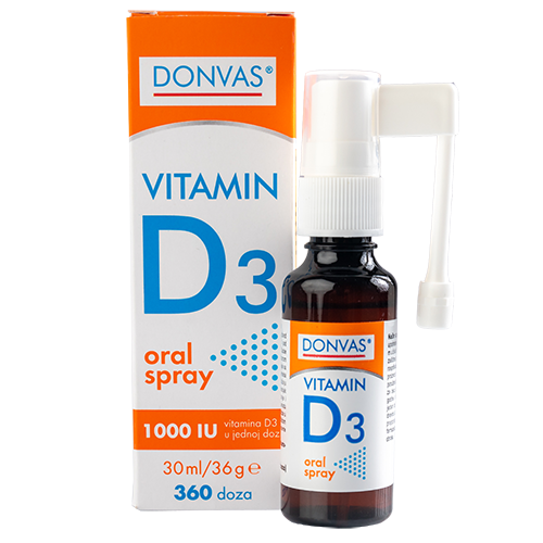 Vitamin D3 oral spray DONVAS®, rastvor za raspršivanje 30ml
