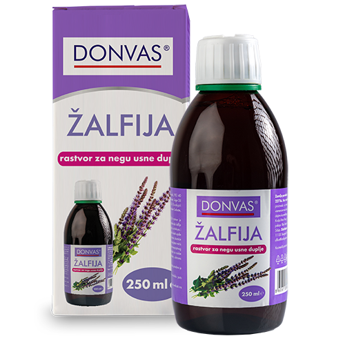 DONVAS® ŽALFIJA rastvor za negu usne duplje DONVAS®, 250ml
